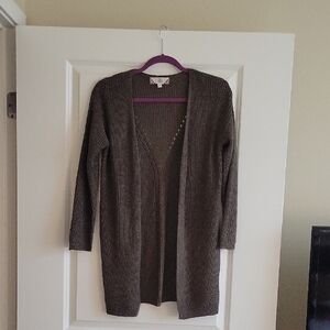 NWT Women's Greenish/Grey Cardigan Sweater Size Small